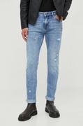 Spodnie męskie - Just Cavalli jeansy męskie kolor niebieski - miniaturka - grafika 1