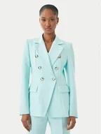 Marynarki i żakiety damskie - Maryley Marynarka 26EB139/43AC Turkusowy Regular Fit - miniaturka - grafika 1