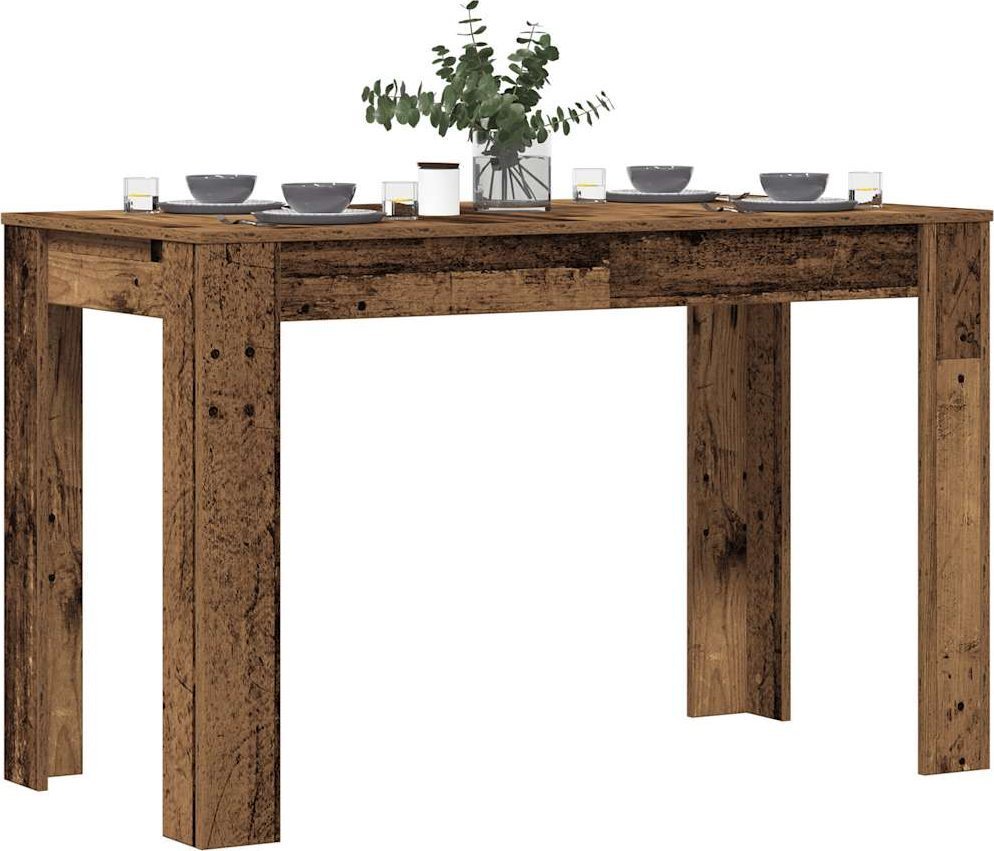 vidaXL Stół jadalniany, stare drewno, materiał drewnopochodny