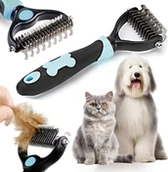 Szczotki i furminatory - Mersjo Trymer hakowy do sierści niebieski - miniaturka - grafika 1