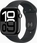 Smartwatch - Apple Watch 10 GPS 46mm z aluminium onyksu pasek sportowy S/M Czarny - miniaturka - grafika 1