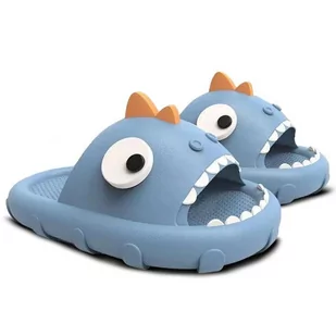 Klapki Gumowe Męskie Damskie Pirania Niebieskie Piankowe Ogrodowe Basenowe Domowe Lekkie Wygodne Stylowe Modne 40/41 - Moda i Uroda OUTLET - miniaturka - grafika 1