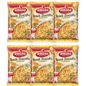 Dania dla dzieci - Amino Zupa błyskawiczna rosół złocisty z lubczykiem 57 g x 6 sztuk - miniaturka - grafika 1