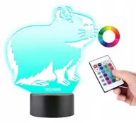 Lampy stojące - LAMPKA NOCNA DLA DZIECI KAPIBARA CAPYBARA LED 3D - miniaturka - grafika 1