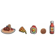 Glany damskie - Zestaw 5 przypinek Jibbitz™ Food Please 5 Pack 10008661 (CR319-a) Crocs - miniaturka - grafika 1