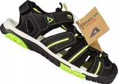 Buty dla dziewczynek - American Club Dziecięce sandały American Club CXD-77BL 32 - miniaturka - grafika 1