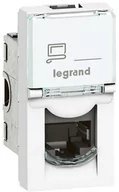 Gniazdka elektryczne - Legrand 076571 MOSAIC 1 moduł RJ45 kat. 6A UTP Białe - miniaturka - grafika 1