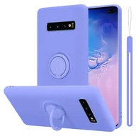 Etui i futerały do telefonów - Pokrowiec Do Samsung Galaxy S10 PLUS w LIQUID JASNY FIOLET Etui TPU Obudowa Ochronny Case Cover Plecki Cadorabo - miniaturka - grafika 1