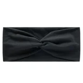 Ozdoby do włosów - Opaska na Głowę Czarna do Włosów Szeroka Turban z Supłem Elastyczna Wygodna - miniaturka - grafika 1