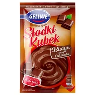 Budyń - Gellwe Słodki Kubek Budyń smak czekolada 45 g - miniaturka - grafika 1
