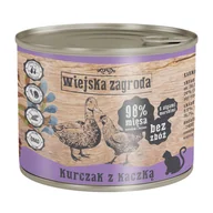 Mokra karma dla kotów - Wiejska Zagroda Wiejska Zagroda Kurczak z Kaczką 200g 48844-uniw - miniaturka - grafika 1