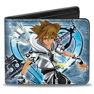 Portfele - Buckle-Down Męskie Królestwo Serca II Final Form Sora Pose/Logo/Keyblades Blues dwustronny portfel, wielokolorowa, domyślny rozmiar - miniaturka - grafika 1