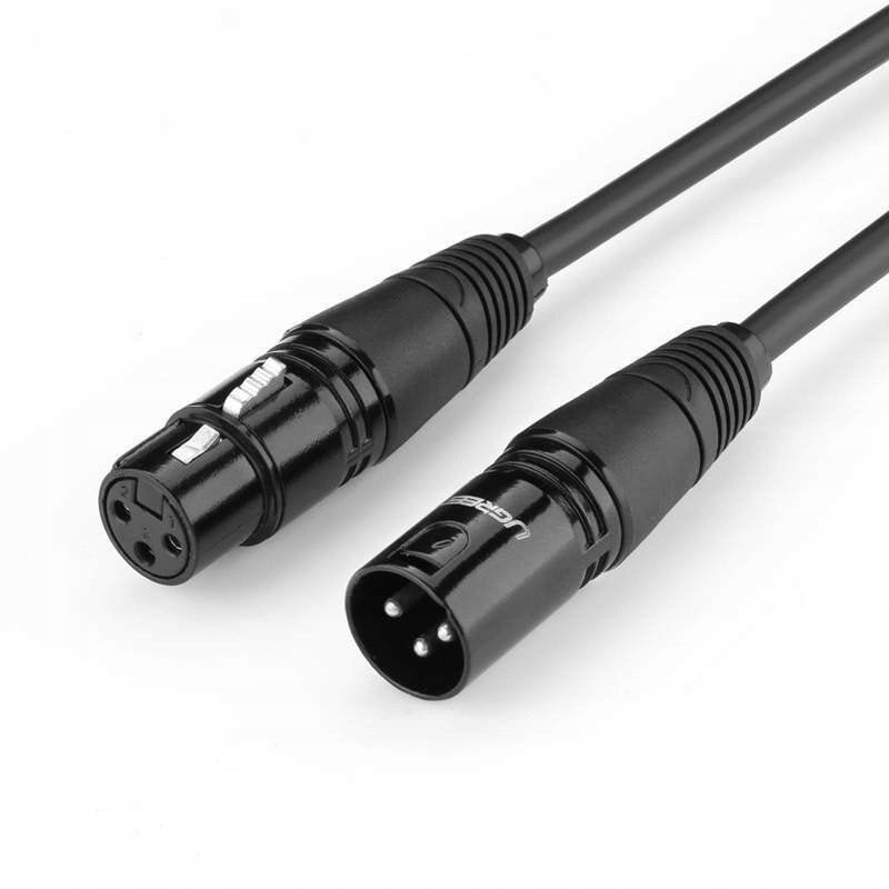 UGREEN Kabel audio XLR AV130, czarny
