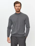 Swetry męskie - Boss Kardigan Balonso-L 50476347 Szary Regular Fit - miniaturka - grafika 1