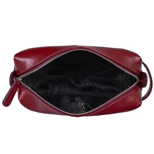 Kosmetyczka skórzana TIZANO KM1 bordowa - Kosmetyczki, organizery i kuferki Kosmetyczka skórzana TIZANO KM1 bordowa - Kosmetyczki, organizery i kuferki - miniaturka - grafika 1