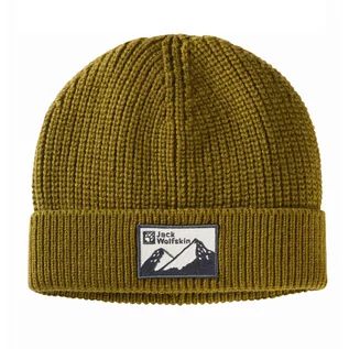 Czapki męskie - Czapka zimowa Jack Wolfskin EDO BADGE BEANIE cottage - ONE SIZE - grafika 1