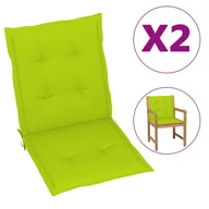 Poduszki ogrodowe - vidaXL Poduszki na krzesła ogrodowe, 2 szt., jasnozielone, 100x50x4 cm - miniaturka - grafika 1