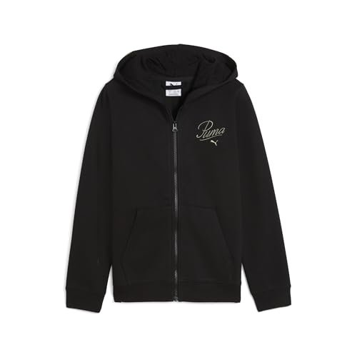 PUMA Chłopięca bluza z kapturem Ess Script na zamek błyskawiczny Fl G Coat (1 szt.)