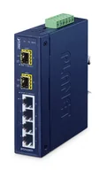 Pozostałe akcesoria sieciowe - PLANET IFGS-620TF łącza sieciowe Nie zarządzany Fast Ethernet (10/100) Niebieski - miniaturka - grafika 1