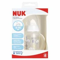 Butelki dla niemowląt - Nuk Butelka 6m z uchwytem First 10215335 150 ml - miniaturka - grafika 1