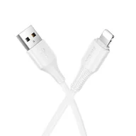 Kable USB - Kabel USB A do Lightning Hoco 2,4A 1 m X120 biały - miniaturka - grafika 1