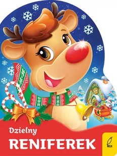 Wykrojnik Dzielny reniferekw 2019 Urszula Kozłowska - Wierszyki, rymowanki, piosenki - miniaturka - grafika 1