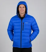 Kurtki męskie - Męska zimowa pikowana kurtka z kapturem -M - miniaturka - grafika 1