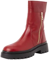 Botki damskie - Love Moschino JA24245G0LIA0556, Botki Damskie, Burgundy, 40.5 EU, Burgundy, 40.5 EU - miniaturka - grafika 1