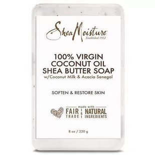 Shea Moisture, 100% Virgin Coconut Oil Shea Butter Soap, 230g - Mydła - miniaturka - grafika 1