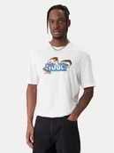 Koszulki męskie - HUGO T-Shirt Nalotrix 50554349 Biały Regular Fit - miniaturka - grafika 1