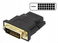Akcesoria do monitorów - Przejściówka DVI wtyk - Hdmi gniazdo - Gold 24+1 - miniaturka - grafika 1