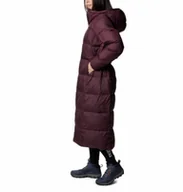 Płaszcze damskie - Damski płaszcz puchowy pikowany Columbia Pike Lake III Long Puffer Jacket - fioletowy - COLUMBIA - miniaturka - grafika 1
