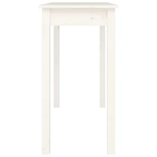 Lumarko Stolik konsolowy, biały, 110x40x75 cm, lite drewno sosnowe - Konsole i sekretarzyki - miniaturka - grafika 7