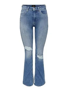 ONLY OnlBLUSH dżinsy damskie z wysokim stanem, Light Medium Blue Denim, 30-XL - Spodnie damskie - miniaturka - grafika 1