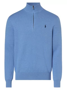 Swetry męskie - Polo Ralph Lauren - Sweter męski, niebieski - grafika 1