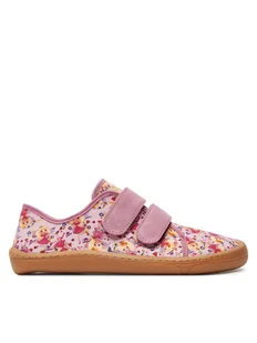 Froddo Kapcie Barefoot Canvas G1700390-3 D Różowy - Buty dla dziewczynek - miniaturka - grafika 1