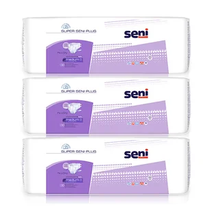 SENI SUPER PLUS M (75-110cm) Pieluchomajtki 30 szt. - Bielizna lecznicza - miniaturka - grafika 3