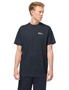Koszulki męskie - Jack Wolfskin Męski T-shirt Essential, niebieski (Night Blue), L - miniaturka - grafika 1