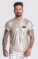 Koszule męskie - Gianni Kavanagh Koszula męska Gold Mythology Polo, Złoty, S - miniaturka - grafika 1