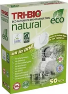 Akcesoria i części do zmywarek - Tri-Bio TRI-BIO, Ekologiczne Tabletki do Zmywarki All in One, 50 szt. - miniaturka - grafika 1