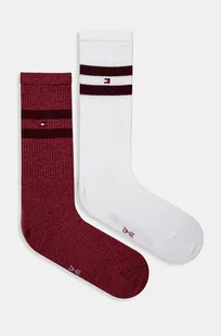 Tommy Hilfiger skarpetki 2-pack męskie kolor biały 701229841 - Skarpetki męskie - miniaturka - grafika 1