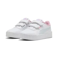 Odzież sportowa dziecięca - Dziecięce sneakersy Carina 3.0 PUMA White Sea Glass Blue - miniaturka - grafika 1