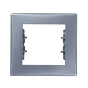 Klawisze i ramki - LEDart 1-krotna - Schneider Electric SEDNA SDN5800160, kolor aluminium - miniaturka - grafika 1