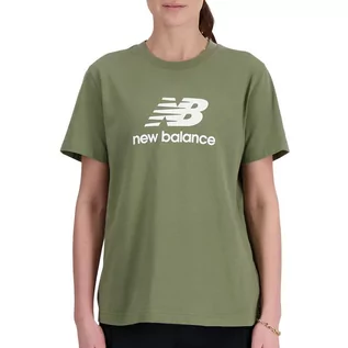 Koszulki sportowe damskie - Koszulka New Balance WT41502DEK - zielona - grafika 1