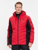 Kurtki narciarskie - 4F Kurtka narciarska 4FAW23TDJAM278 Czerwony Regular Fit - miniaturka - grafika 1