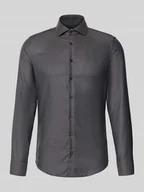 Koszule męskie - Koszula biznesowa o kroju slim fit z kołnierzykiem typu kent - miniaturka - grafika 1