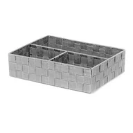 Koszyki łazienkowe - Szary organizer łazienkowy Compactor Stan, 32x25 cm - miniaturka - grafika 1