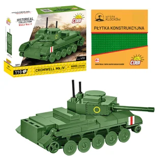 Cobi 3091 Czołg Cromwell Mk.IV HC WW2 110 El. + PŁYTKA - Klocki - miniaturka - grafika 1