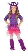 Stroje karnawałowe - Strój dla dzieci, Potworek Monster, fioletowy, rozmiar 104 - miniaturka - grafika 1