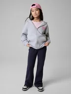 Bluzy dla dziewczynek - 4F Bluza dresowa loose z kapturem dziewczęca - szara 158/164 (12-14 lat) - miniaturka - grafika 1